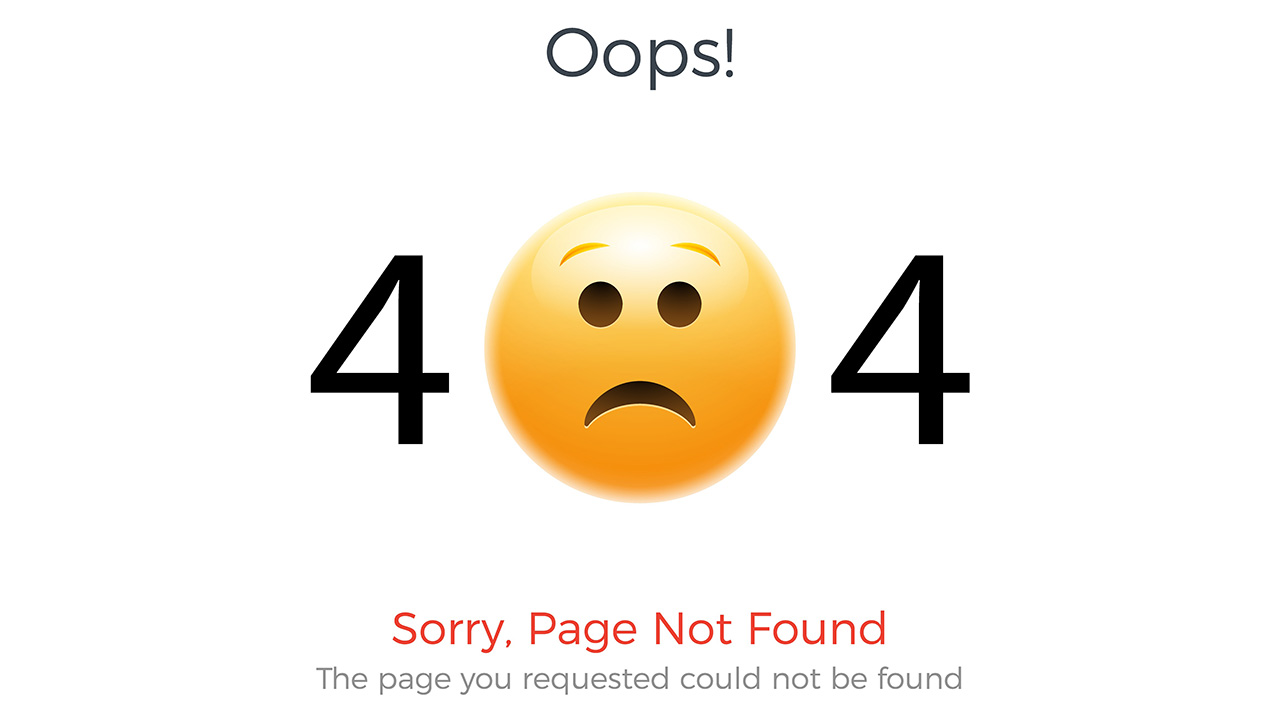 404 Page not found